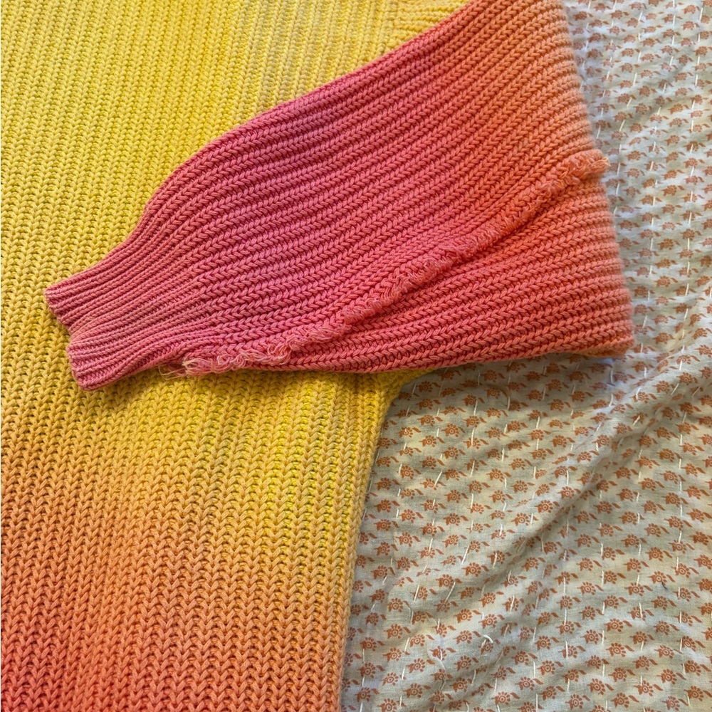 Free People Mai Tai Long Ombre Cardigan - Picture 9 of 12